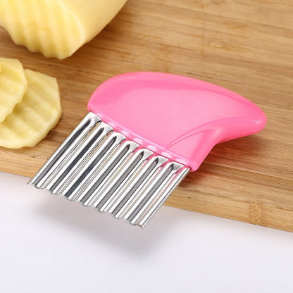 Stainless Steel Wavy Knife Potato Cutter & French Fry Chopper