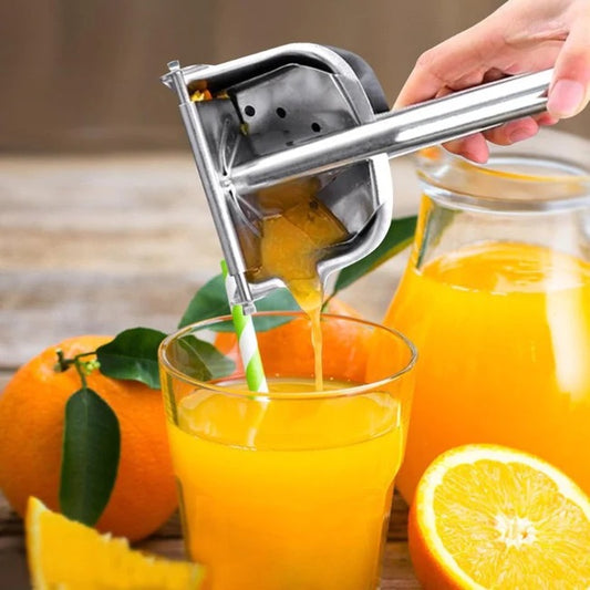 Aluminum Alloy Manual Juice Squeezer - Hand Pressure Fruit Juicer for Kitchen & Bar
