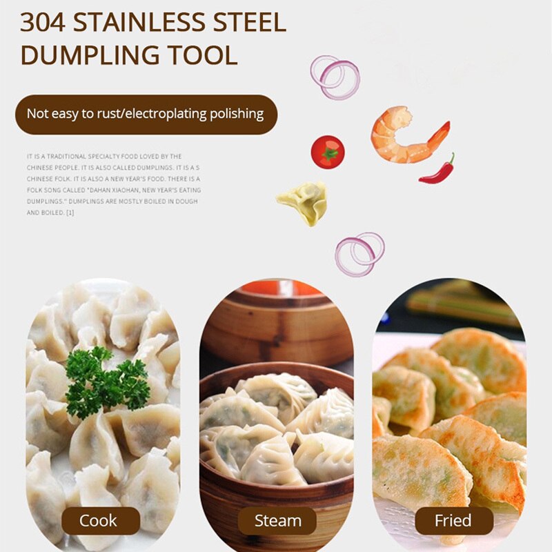 Stainless Steel Dumpling and Ravioli Making Mold