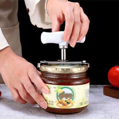 Adjustable Stainless Steel Jar and Bottle Opener, Kitchen Gadget for 3-9.5cm Lids
