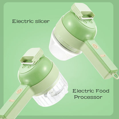 4-In-1 USB Charging Handheld Electric Vegetable and Fruit Slicer