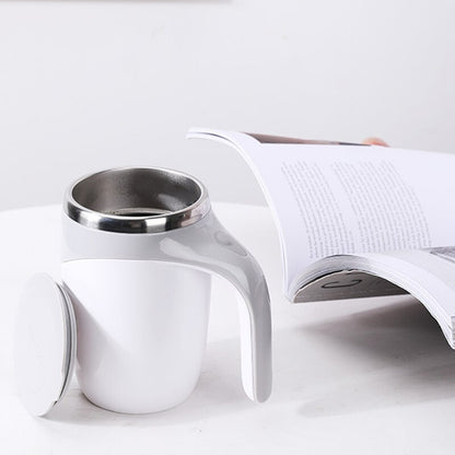 Rechargeable Automatic Stirring Mug - Portable, Stainless Steel, Magnetic Rotating Coffee & Drink Tool for Home