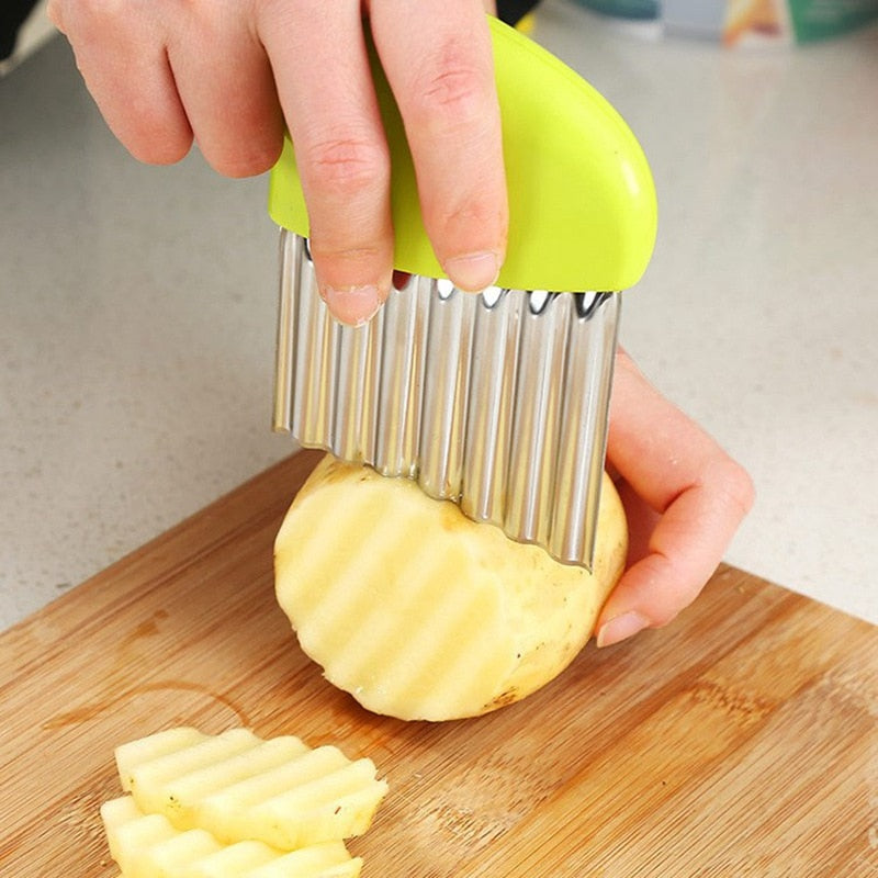 Multifunctional Curly Fries Cutter, Crinkle French Fries ,Potato