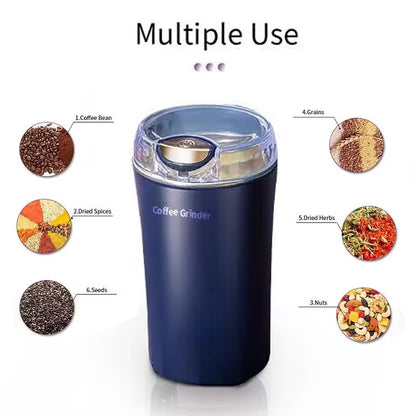 Small Electric Stainless Steel Grinder for Grains, Coffee, Nuts, and Herbs