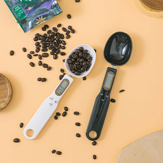 Adjustable Digital Weighing Spoon - Kitchen Scale for Coffee and Baking