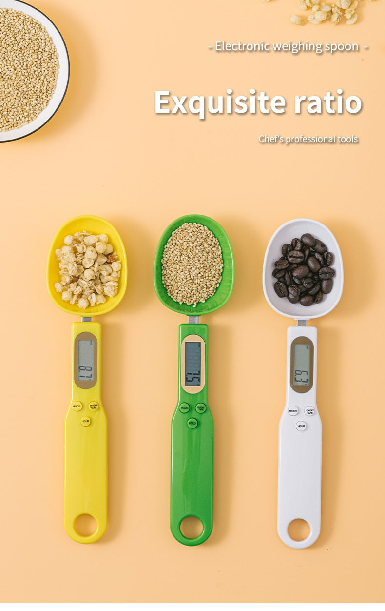 Kitchen Electronic Measuring Spoon 500/0.1g Accurate Food Scales Digital  Weight Gram Measurement Spoon Scale with LCD Display - China Digital Spoon  Scale and 500g Scale price