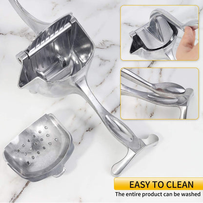 Aluminum Alloy Manual Juice Squeezer - Hand Pressure Fruit Juicer for Kitchen & Bar