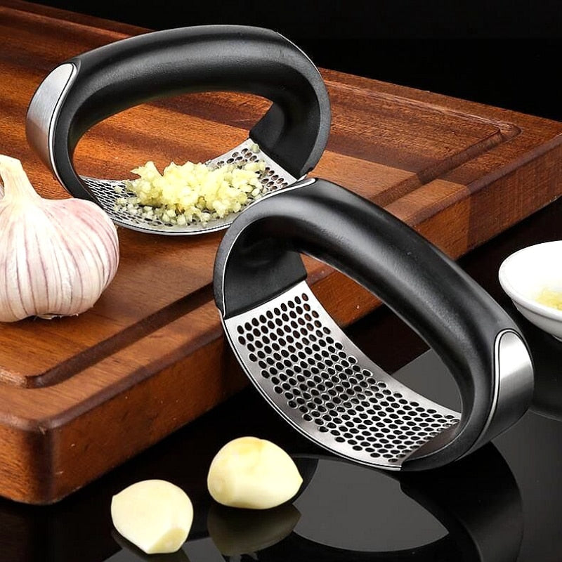 Stainless Steel Manual Garlic Press and Mincer