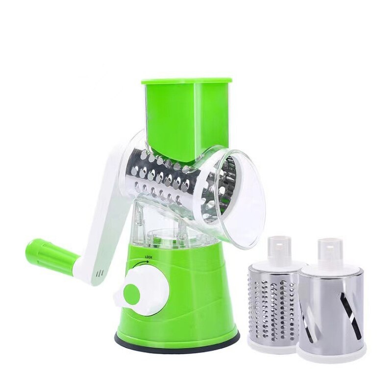 Multifunctional Hand Crank Vegetable Cutter - Home Kitchen Potato Grater & Shredder