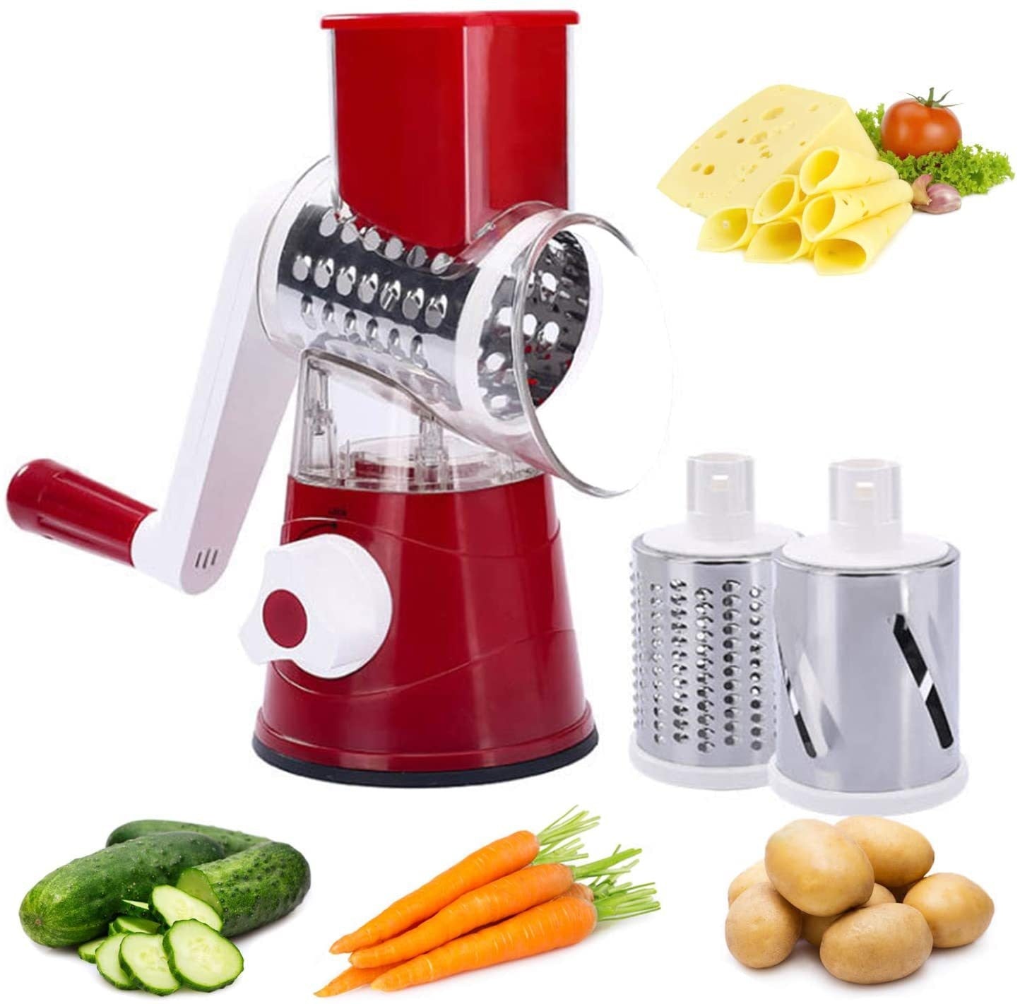 3-in-1 Electric Fruit Slicer Household Gadgets Multifunctional Vegetable  Graters Carrot Cheese Rechargeable Kitchen Accessories