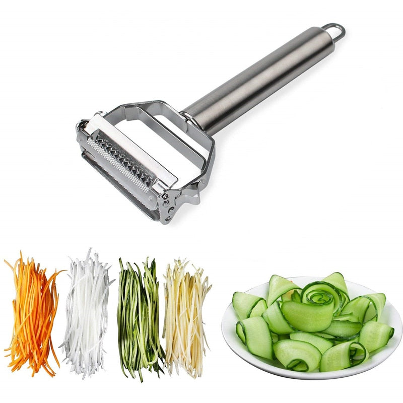 Multifunctional Stainless Steel Julienne Vegetable and Fruit Peeler –  ChopChopChef